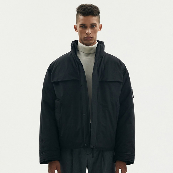 TNGT Goose Down 오버핏 쉘파카 구스다운점퍼 TNJU3F208BK