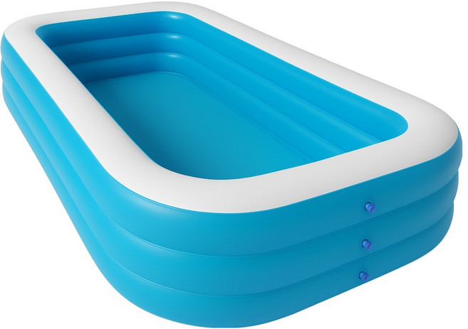 젤루뚝 실내 야외 사각 물놀이 풀장, 블루, 1개