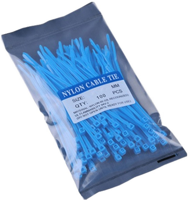 컬러 다용도 고강도 케이블타이 100p TCT-150, 블루, 1개