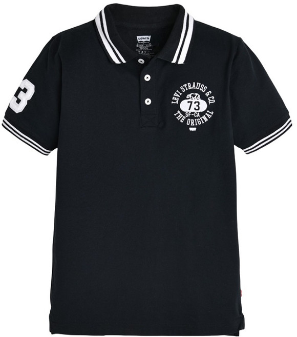 리바이스키즈 아동용 배색 포인트 폴로 반팔 티셔츠