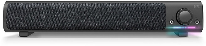 브리츠 사운드바 PC 스피커 USB 게이밍 데스크탑, 블랙, BZ-SL9