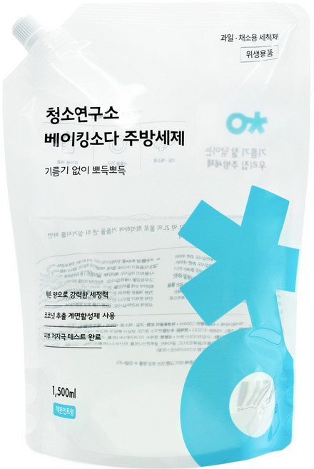 청소연구소 베이킹소다 주방세제 리필, 1.5L, 1개