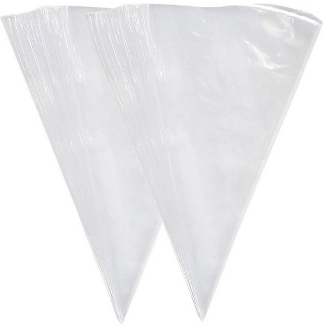 베스톰 삼각 비닐 짤주머니 20cm 30p, 투명, 2개