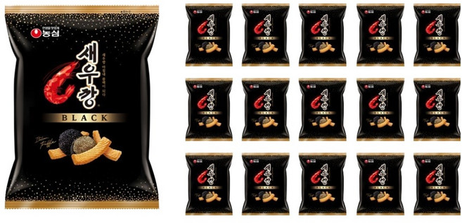 새우깡 블랙, 105g, 16개