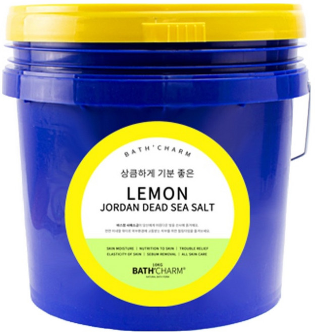 바스참 요르단 사해소금 레몬 입욕제, 10kg, 1개