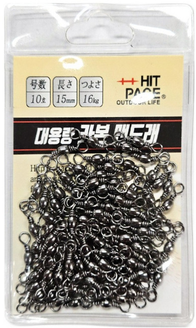 히트페이스 대용량 카본맨도래, 100개입, 1세트