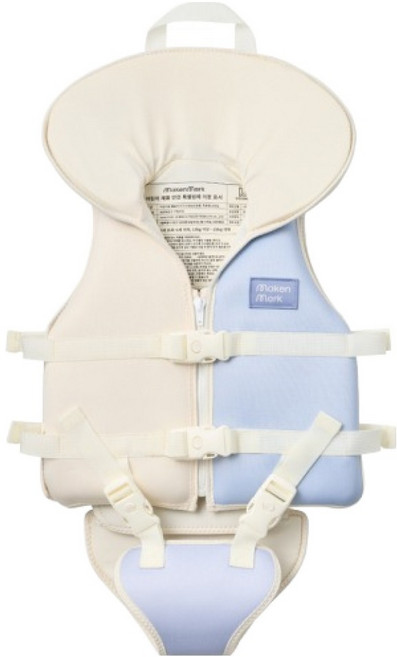 메켄메르크 유아용 네오프렌 힙쉴드 + 구명조끼 세트, 오션, 1세트