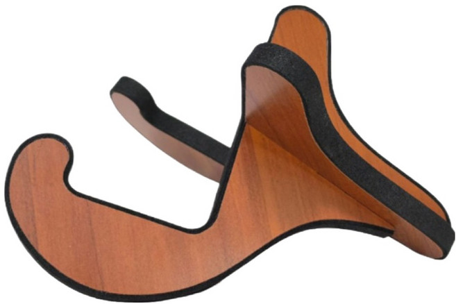 난리시스터즈 우드 기타 스탠드 거치대 받침대 칼림바나무 거치대, 1개