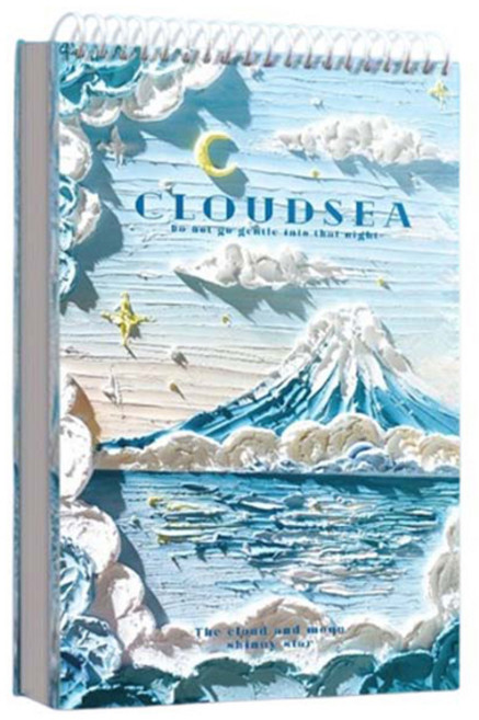 리빙킹 미술 그림 스케치 드로잉북 블루, 8절, 1개, 60매