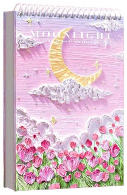 리빙킹 미술 그림 스케치 드로잉북 핑크, 8절, 1개, 60매