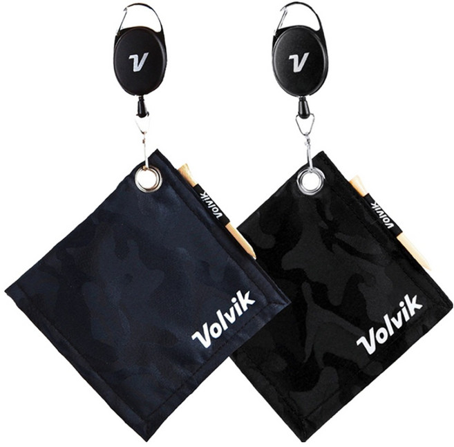 볼빅 VBEP 카모 릴타월 2종 세트, 블랙, 네이비, 1세트