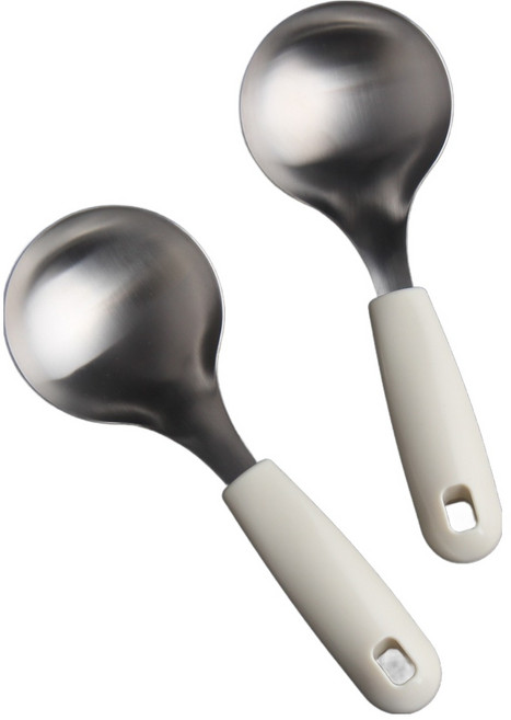 인스푼 304 스텐 미니 국자, 아이보리, 2개