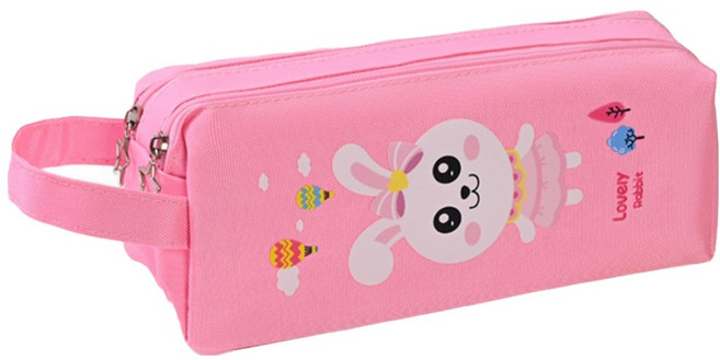 아트조이 2단 대용량 필통, 1개, 러블리 토끼