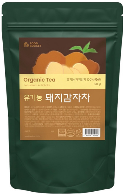 푸드버킷 유기농 돼지감자차, 120g, 1개입, 1개