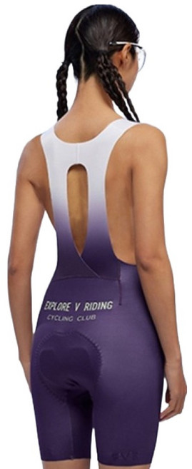 EVR 여성용 DISCOVER 심리스 자전거 빕숏 KX2506