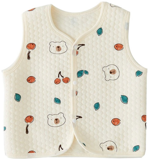유아용 일러스트 순면 조끼