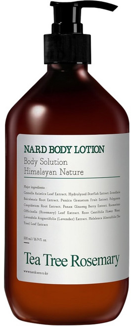 나드 바디로션 티트리 로즈마리향, 500ml, 1개