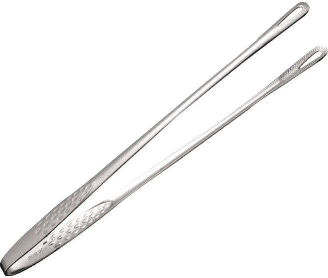 아인센 304 스텐 캠핑 고기 요리 집게 28cm, 1개