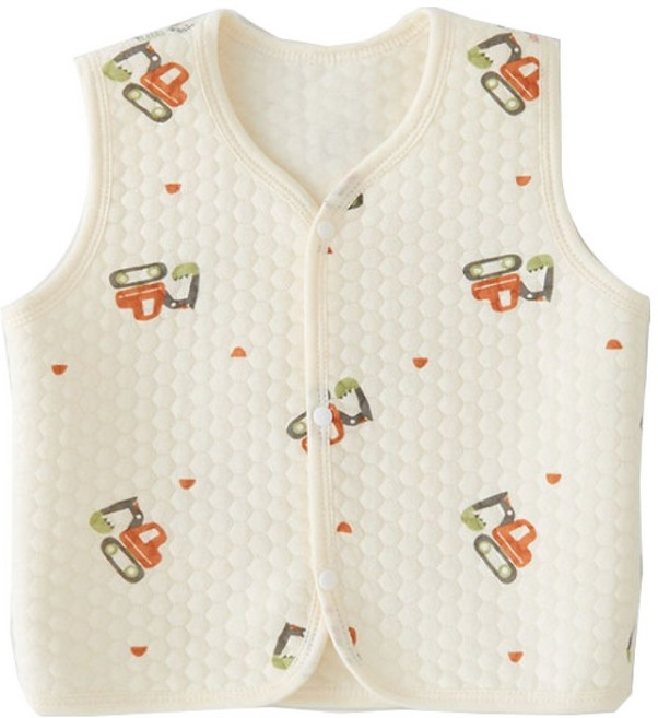 유아용 일러스트 순면 조끼