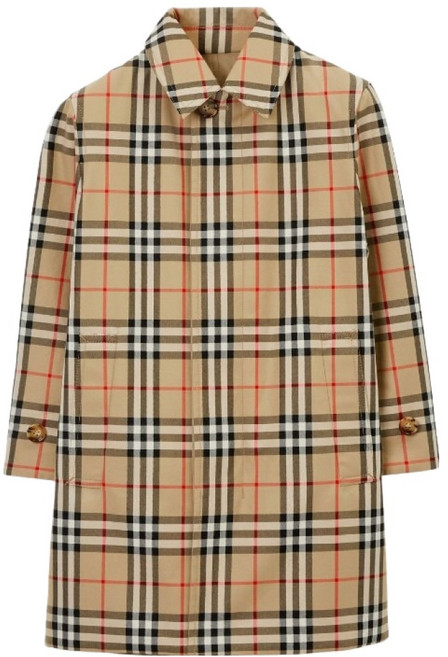 女童 Burberry 可雙面穿著 格紋 Gabardine 風衣 8069328