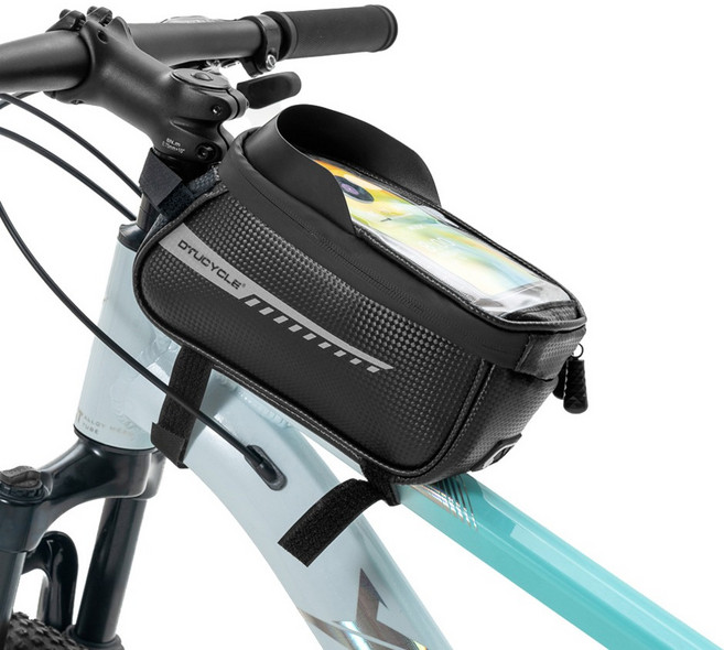 디티유사이클 아이디어룸 방수 자전거 핸드폰 거치대, 블랙, 1개