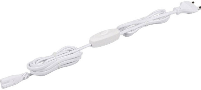 비츠온 T5 전용 2핀 스위치형 전원선 코드, 3m, 화이트, 1개
