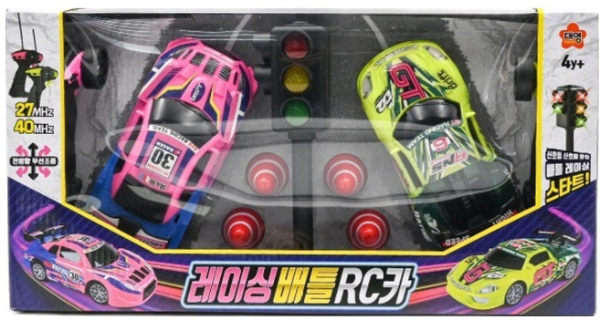 레이싱 배틀 RC카, 혼합색상, 1개