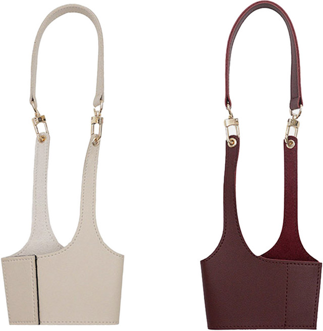 모나코올리브 골드버클 테이크아웃 캐리어 베이지 + 버건디 세트, 1세트