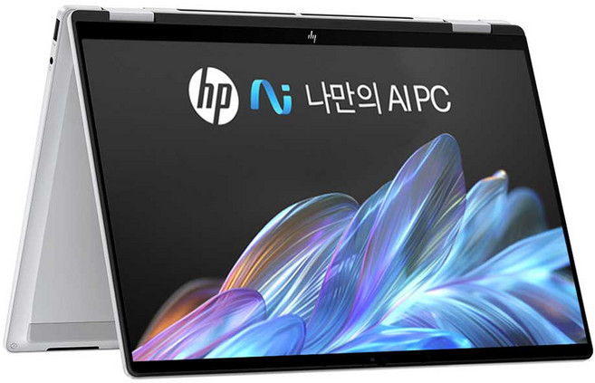 HP 2025 옴니북 X Flip 14 라이젠 AI 라이젠 AI 300 시리즈, Glacier Silver, 512GB, 16GB, WIN11 Home, 14-fk0026AU