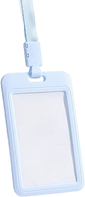 뉴립 파스텔 목걸이 사원증 케이스, 스카이블루, 1개