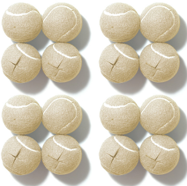 모노플랫 테니스공 체어슈즈, 베이지, 16개