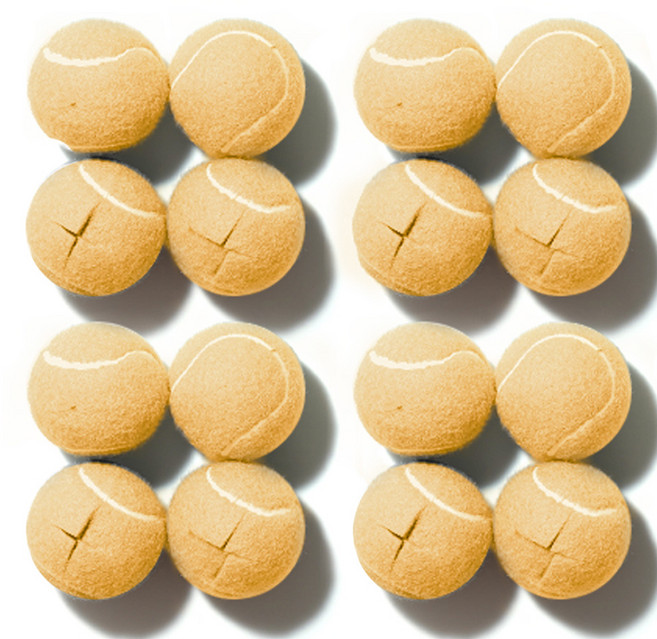 모노플랫 테니스공 체어슈즈, 버터, 16개