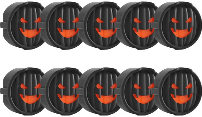 아이끌레 감전방지 실리콘 콘센트커버, 호박 블랙, 10개