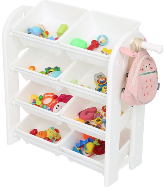 미루 퍼스트 4단 장난감 정리함, 1개