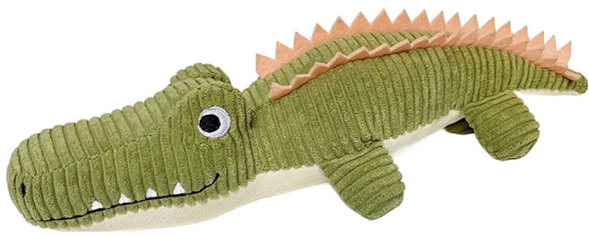 파스텔펫 반려동물 악어 빅 봉제장난감, 카키, 1개