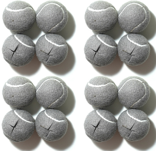 모노플랫 테니스공 체어슈즈, 그레이, 16개