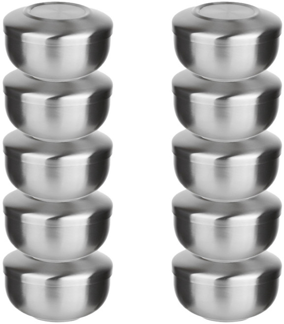 플라라 올샤틴 이중 합식기, 실버, 10개