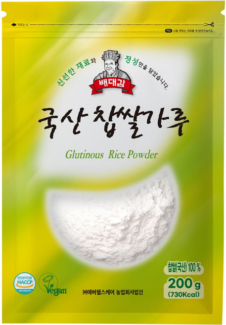배대감 국산 찹쌀가루, 200g, 1개