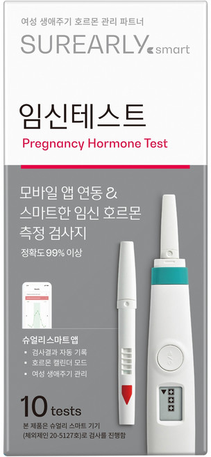 슈얼리 스마트 임신테스트기 기기 별매, 10개입, 1개