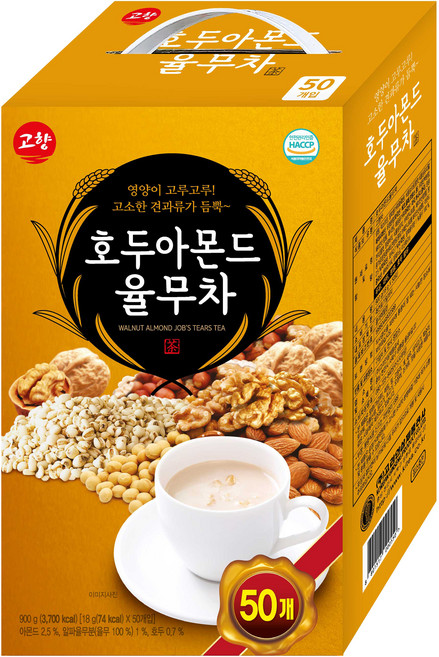 고향 호두아몬드 율무차 스틱, 18g, 50개입, 1개