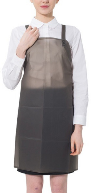 예경 고주파 우레탄 방수 앞치마 H형 소 PO-05, 15반투명검정색, 1개