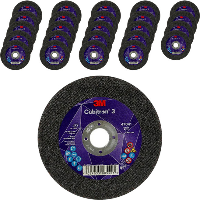 쓰리엠 Cubitron3 절단석 그라인더날 105mm 47041, 25개