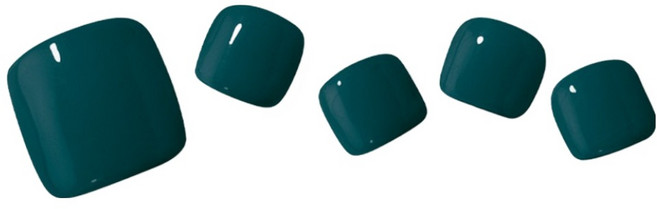 오호라 젤스트립 페디 네일팁 세트, PPeacockBlue, 1개