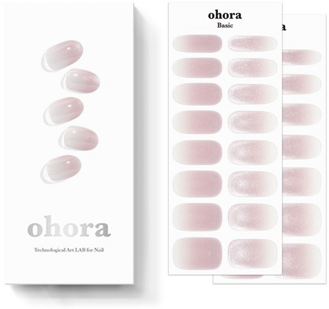 오호라 젤스트립 네일 세트, N 글로시에스트, 1개