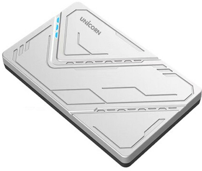 유니콘 외장하드 HDD-300V AS 2년 USB3.1 A타입, 실버 + 블랙, 1TB