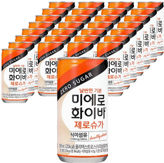 미에로화이바 제로슈가, 180ml, 30개