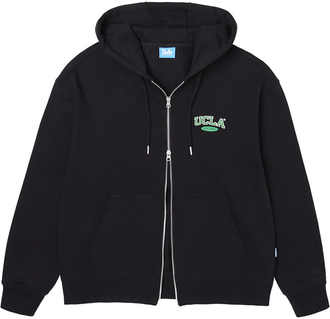 UCLA 簡約Logo基本款連帽拉鍊外套 UA1GD90