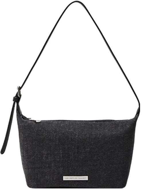 랩 여성용 심플 데님 숄더백