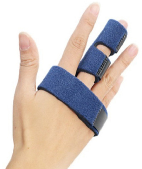 검지 중지 약지 새끼손가락 고정기구 보호대 블루, 1개