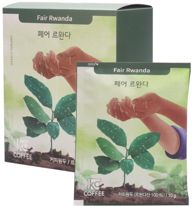 일킬로커피 페어 르완다 드립백 커피, 5개입, 1개